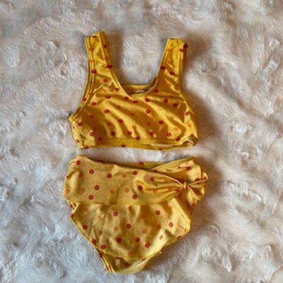 2/$25 Aqua Plus Yellow-Gold swim suit Girls Size 24 MTHS - Picture 2 of 9